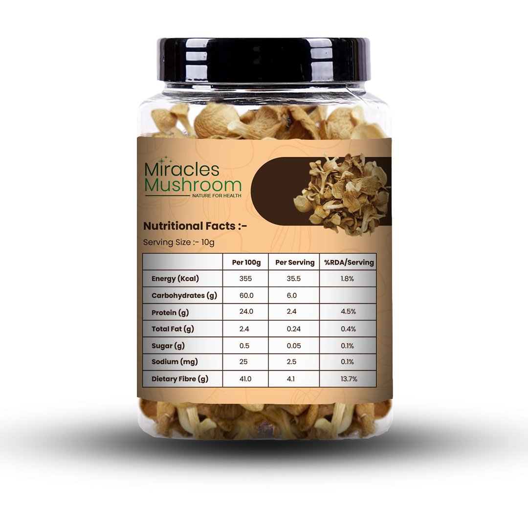 Miracles Mushroom's Dried Oyster Mushrooms 100g